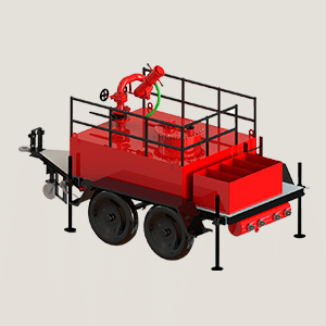 Foam-Trailer-with-Remote-Monitor